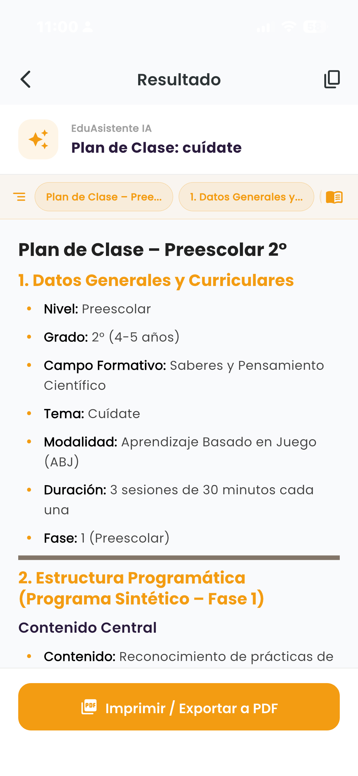 Generador inteligente de planes de clase con IA